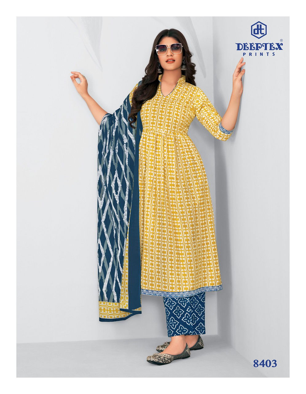 Deeptex Miss India Vol 84 Printed Cotton Dress Material Wholesale Shop In India
